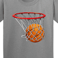 thumbnail image 4 of Inktastic Basketball Swish Youth T-Shirt, 4 of 5