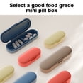 thumbnail image 4 of Portable Pill Box, Mini Pill Organizer for Travel, Light-Blocking Medicine Case, Small Pill Container for Pocket, Light-Proof Pill Storage for Vitamins and Supplements, 4 of 9