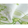 thumbnail image 4 of Ambesonne Green Quilted Bedspread Set 3 Pcs, Floral Curly Branches Design, King Size, Apple Green Pale Green, 4 of 5