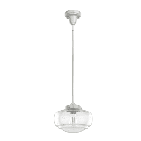 

Hunter 10 inch Saddle Creek Brushed Nickel 1 Light Seeded Glass Pendant Ceiling Light Fixture