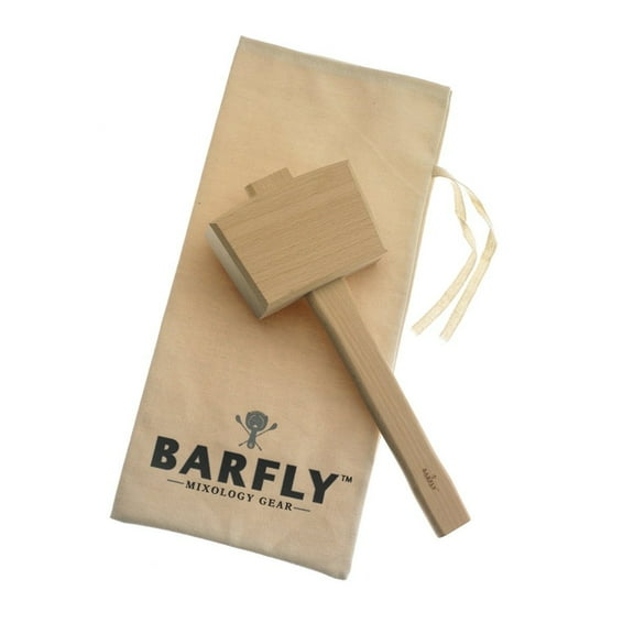 Mercer Barfly Lewis Bag & Wood Mallet Set