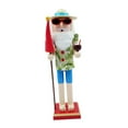 thumbnail image 2 of AMLESO 15inch Wood Beach Santa Figure Nutcracker Puppet Toy for House Warming Party B, 2 of 8