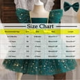 thumbnail image 3 of Toddler Girls Bowknot Dress Ruffle Sleeveless Kids Tulle Tutu Christmas Dress Holiday Festive Wedding Party Birthday Fall Winter Princess Dress Green 3-4 Years, 3 of 7