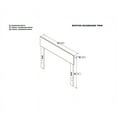 thumbnail image 4 of AFI Boston Solid Wood Twin Size Modern Panel Headboard in Gray, 4 of 4