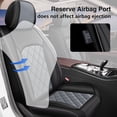 thumbnail image 3 of Car Seat Covers,Full Set for Ford Flex 2011-2019 :5 Seats Premium Luxury Leather Seat Cover Seat Protector Gray,Full Set(2 Row 5 Seats), 3 of 8