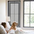 thumbnail image 2 of Reusable Frosted Window Coverings, Gray Geometric Window Privacy Film Frosted, Black Greek Key Design Abstract Modern Art Sun Blocking Windows Stickers for Kitchen Front Door, 23.6 x 59 Inches, 2 of 9