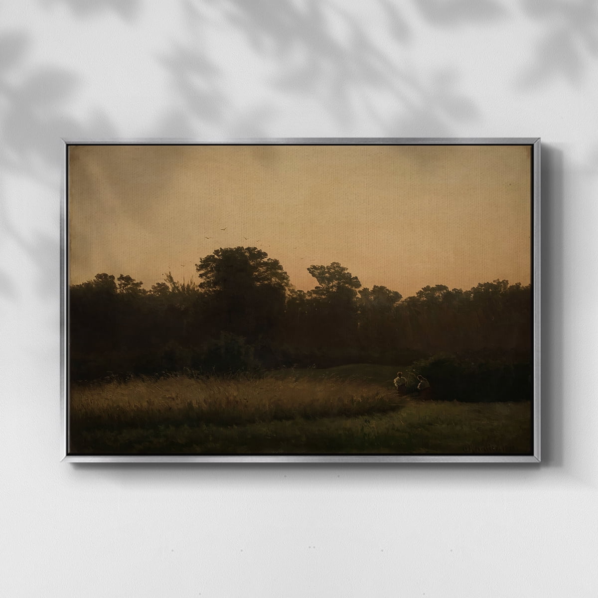 Vintage Landscape-CCCXXXV By Wexford Home Framed in Silver Wood Gallery Wrapped Canvas 17 in. x 25 in.