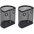 thumbnail image 2 of 2-Pack Black Magnetic desk Caddy Organizer, Metal Mesh Stationary Storage Unit, Pencil Holders & Pen Holders, desk Pencil Holder Organizer, Pencil Holder desk Organizer, Pen, 2 of 6