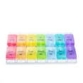 thumbnail image 2 of Maxpert Weekly Pill Organizer Case - 7 Day AM PM Push Button Pill Planner - Easy Open Arthritis Friendly Medicine Organizer - Large Pill Case for Medication, Vitamins, Fish Oil, Supplements, 2 of 6