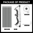 thumbnail image 3 of Professional Compound Bow Set for Adults Beginners - 10 Inch Slider Bow with 10 Arrows & Target for Outdoor Training, Backyard Archery Practice, Competition - 10lbs Draw Weight, Ambidextrous., 3 of 6