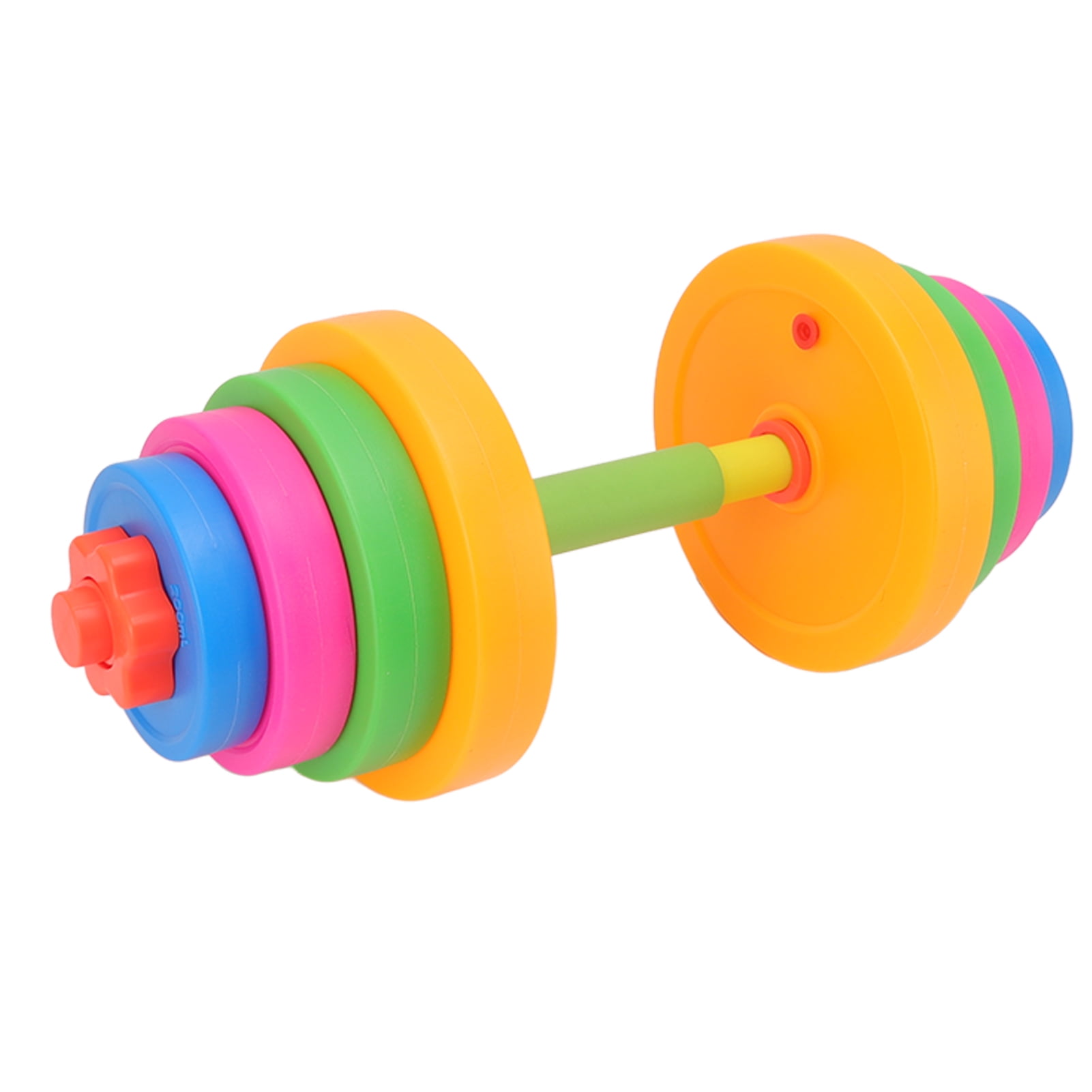 Plastic Dumbbell ToyAdjustable Dumbbell Toy Plastic Kids Fitness Equipment Dumbbellsfor Children Smooth Operation