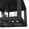 thumbnail image 4 of Hunter - Squire Manor 4-light Matte Black, Medium Size Flush Mount Light, Dimmable, Modern Style, for Bedrooms, Dining, Living Rooms - 19088, 4 of 7