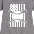 thumbnail image 3 of Instant Message - Baseball Flag - Girls Ss Fleece Dress, 3 of 6