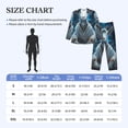 thumbnail image 4 of Lsque Forest Meditating Goat Pattern Long Sleeve Pajama Set for Men - Soft 2-Piece Sleepwear and Loungewear Set with Pockets, Comfy Nightwear-Medium, 4 of 7