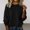 Black, variant on ClodeEU Womens Puff Long Sleeve Plush Sweaters, Soft Warm Fuzzy Loose Fit Trendy Loose Sweater Yellow,Womens Plus L