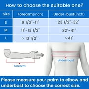 VELPEAU Arm Sling with Abduction Pillow for Men and Women, Shoulder Immobilizer for Rotator Cuff, Sublexion, Surgery, Dislocated, Broken Arm, Includes Stress Ball (Small)