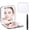 Black, variant on GoXteam 1X/15X Magnifying Mirror, Pocket Mirror for Purse, Travel Makeup Mirror with 15X/1X Magnification, Travel Essentials Mirror, Precision Tweezers, for Women, Black