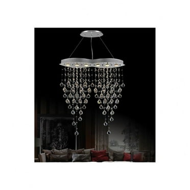 CWI Lighting Robin6 Light Down Transitional Metal Chandelier in Chrome