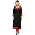 thumbnail image 1 of Phagun Kurta Solide Femme Kurti Ethnique en Rayonne Robe Tunique Bollywood, 1 of 3