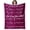 God Says - Burgundy, variant on Bible Blanket Christian Sympathy Blanket Inspirational Gifts Religious Gifts for Women Jesus Christ God Says You are Blessed 60x80 Soft Blanket for Praying Faith Woman