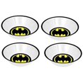 thumbnail image 5 of SUPERHERO Snack Size Melamine Plates and Bowls Sets Batman, Superman, Man of Steel, Caped Crusader (BATMAN LOGO Bowl Set (4)), 5 of 5