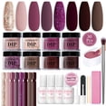 thumbnail image 1 of Kit de uñas en polvo AZUREBEAUTY con purpurina, morado y marrón, 1 of 7