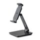 thumbnail image 1 of Aluminum Tablet Stand, iPad Stand 360° Rotating Commercial Tablet Holder for 4-14 inch Tablets/Smartphones for iPad iPhone Samsung Kindle Cell Phone Stand (Black), 1 of 5