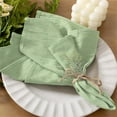 thumbnail image 3 of Elegant Square Cotton Cloth Napkins Machine Washable Sustainable Table Accessory for Family Gatherings, 3 of 16