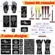 thumbnail image 2 of Kit de plantillas temporales para tatuajes PlusJoys con 10 hojas y 6 conos, 2 of 8