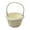 White, variant on 1 Piece Mini Small Wicker Basket,Wedding Flower Basket,3.14x1.96x5.51"Basket for Flower,Hand Woven Flower Basket,Kids Flower Stretch, Natural Hand Woven Easter Gift Basket with Handles,White