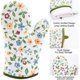thumbnail image 3 of 1 Pair Oven Gloves, Heat Resistant Oven Gloves, Non-Slip Insulated Gloves for Grilling, Cooking, Bak, 3 of 5