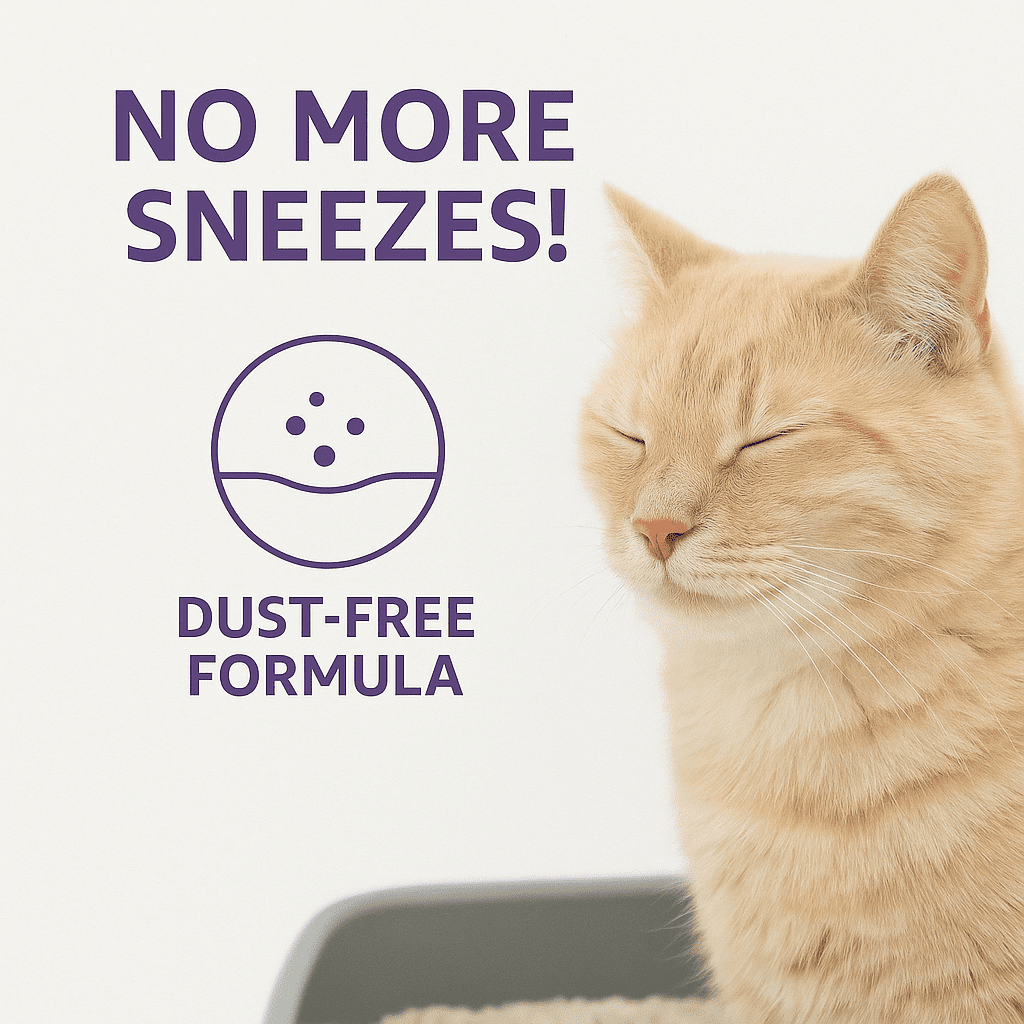 PAWFECT Premium Lavender Scented Clumping Cat Litter – 17.2 lb / 9L, Low Dust, Lightweight, Odor Control, Multi-Cat Friendly