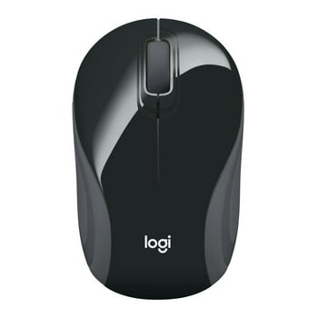 Logitech Mobile Wireless Mouse, Easy Setup, Extra-Small Design, USB Nano Receiver, Black