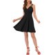 thumbnail image 2 of Vestido de regreso a casa para mujeres INSPIRE CHIC con tirantes triples, sin espalda, sin mangas, vestido de cóctel M negro, 2 of 6