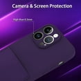 thumbnail image 3 of iPhone 14 Pro Case Liquid Silicone Card Slot Soft Screen Protector Cover Shockproof Anti Scratch Microfiber Lining Full Body Protection Shell for iPhone 14 Pro- Purple, 3 of 12