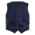 thumbnail image 2 of Kaerm Kids Boys Suit Waistcoat for Wedding Birthday Party V Neck Button Down Solid Color Formal Vest Navy Blue 14, 2 of 5