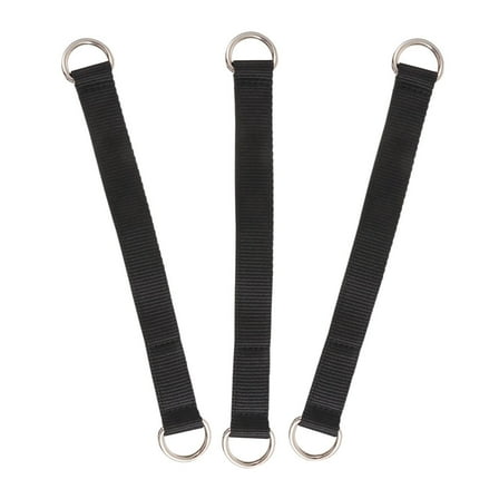 CIMAXIC Hanging Belts Black 3Pcs For Fitness Enthusiasts 1X9.8In