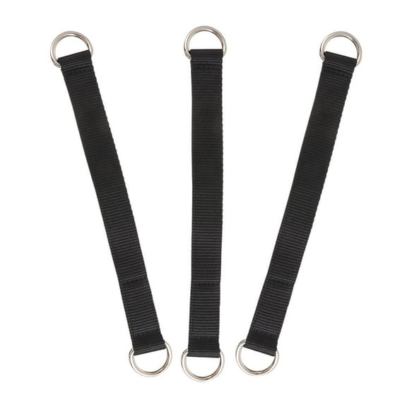 CIMAXIC Hanging Belts Black 3Pcs For Fitness Enthusiasts 1X9.8In