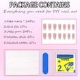 thumbnail image 5 of BESTSKY Coffin Press on Nails Medium Long Girls Fake Nails with Ombre&Glitter Nail Press Ons Design,Acrylic Artificial False Nails Stick on Nails for Women, 5 of 16