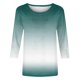 thumbnail image 5 of mfyjkho Tops Para Hacer Ejercicio, Camiseta Holgada Estampada De Moda Para Mujer, Blusa De Mangas 3/4, Cuello Redondo, Informal Tops Para Hacer Ejercicio Para Mujer Xxxl, 5 of 5