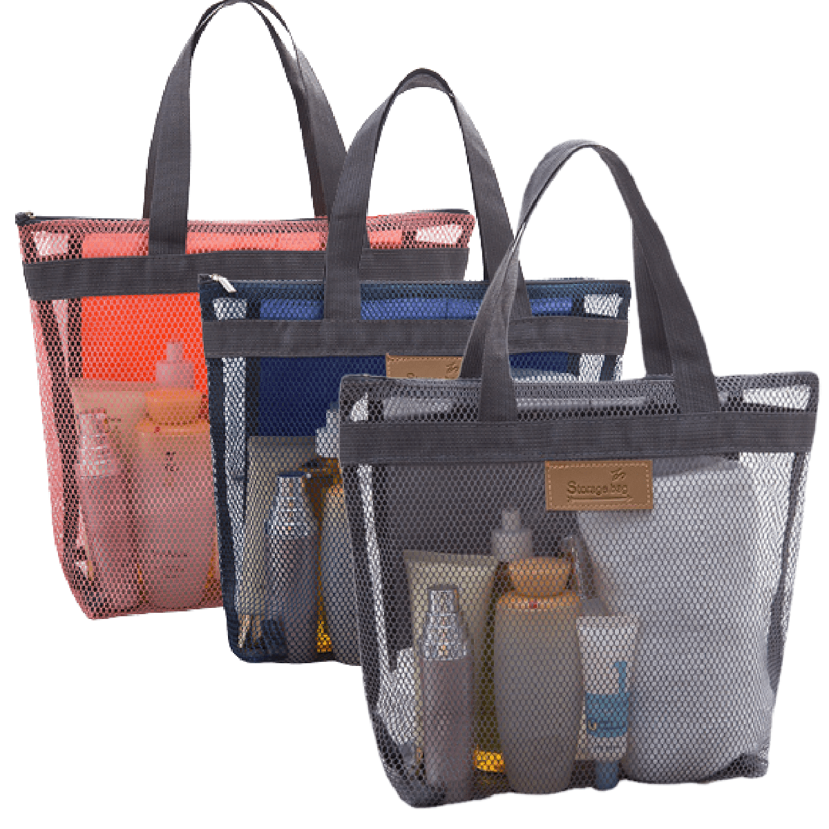 KUSOOFA Shower Caddy Tote,Quick Dry Shower Bag Dorm Room Essentials for  College Student Girls Boys,Hanging Mesh Shower Caddy Portable for Summer