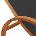 thumbnail image 5 of vidaXL Sun Lounger with Pillow Gray Textilene and Solid Wood Poplar, 5 of 17