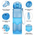 thumbnail image 2 of Botella de agua deportiva sin BPA - 380ml/500ml/700ml/750ml/1L, botella de plástico a prueba de fugas, botella de agua reutilizable a prueba de fugas para niños y adultos, gimnasio, ciclismo JFHHH pequeña, 2 of 4