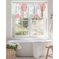 thumbnail image 4 of Red Coral Valances for Windows Sage Green Starfish Ocean Coastal Seashell Valance Rod Pocket Light Filtering Short Window Treatments Curtains for Kitchen Bathroom Living Room Bedroom, 60 x 18 Inch, 4 of 7