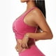 thumbnail image 5 of Mujer Sujetadores deportivos Poliamida Poliuretano Fibra Sin mangas Cuello en U Espalda en forma de I para Yoga Fitness Rojo M, 5 of 7