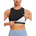 thumbnail image 4 of Sujetadores deportivos para mujer, camisetas sin mangas acolchadas extraíbles para Yoga, camisetas sin mangas para entrenamiento físico, camisetas cortas para correr Kuyhfg Bienvenido a Kuyhfg, 4 of 5