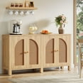 thumbnail image 3 of Tribesigns Buffet Bahut, Crédence en Rotin Armoire de Rangement de Cuisine avec 4 Portes, 3 of 9