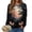 Dark Gray_1, variant on Godom Halloween Womens Sweatshirts Pumpkin Graphic Long Sleeve Tops Fall Winter Clothes Crewneck Cozy Outfits Pullover Fashion
