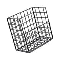 thumbnail image 1 of Organizador de Almacenamiento Colgante perfecl Cesta de Metal Pequeña con Adhesivos Cesta de Frutas de Montaje en Pared para Frutas Verduras Aperitivos Negro, 1 of 8