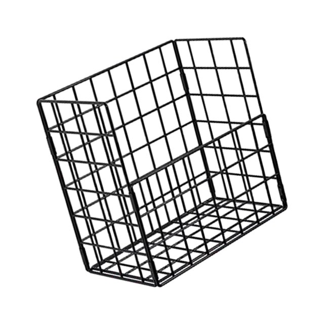 Organizador de Almacenamiento Colgante perfecl Cesta de Metal Pequeña con Adhesivos Cesta de Frutas de Montaje en Pared para Frutas Verduras Aperitivos Negro